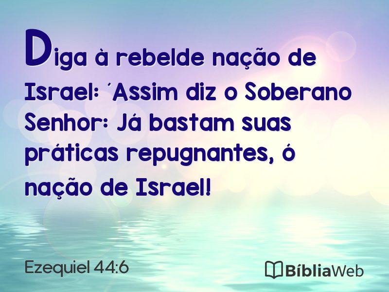 Ezequiel 44:6 em imagem para compartilhar