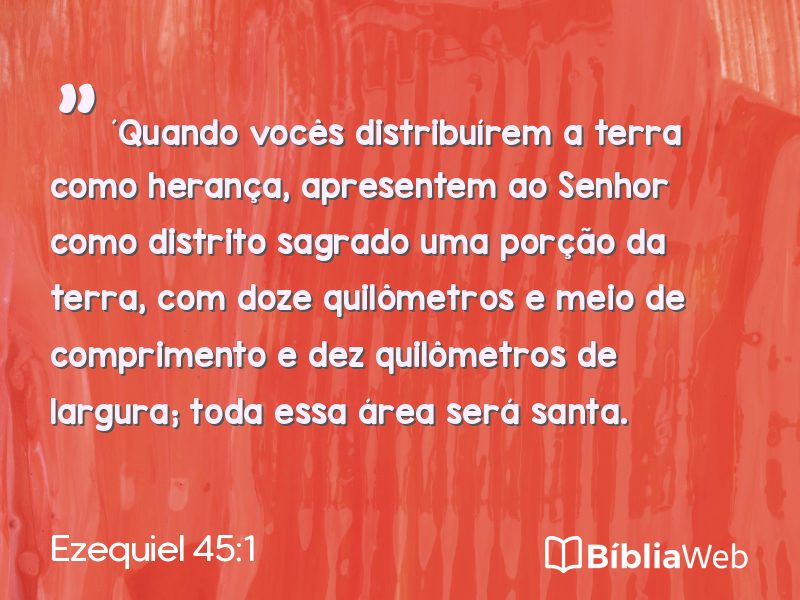 Ezequiel 45:1 em imagem para compartilhar