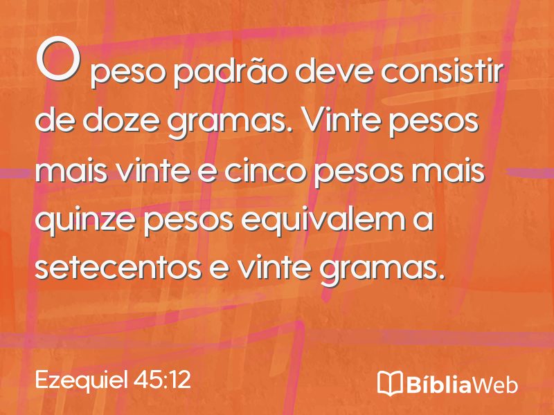 Ezequiel 45:12 em imagem para compartilhar
