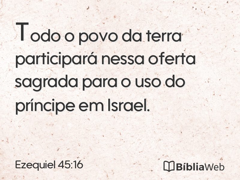 Ezequiel 45:16 em imagem para compartilhar