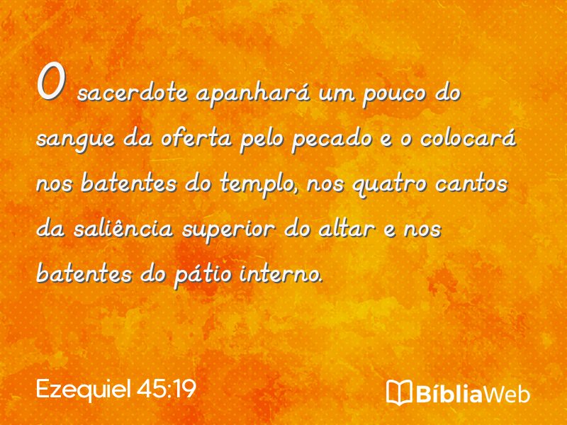 Ezequiel 45:19 em imagem para compartilhar