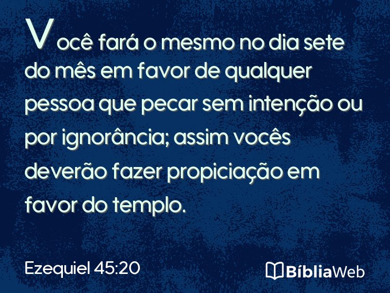 Ezequiel 45:20 em imagem para compartilhar