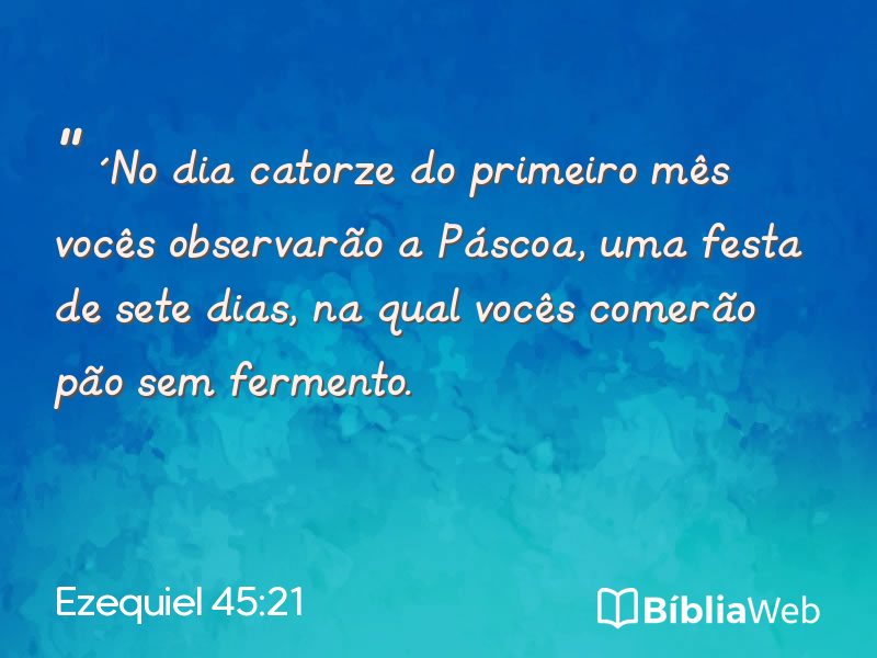 Ezequiel 45:21 em imagem para compartilhar