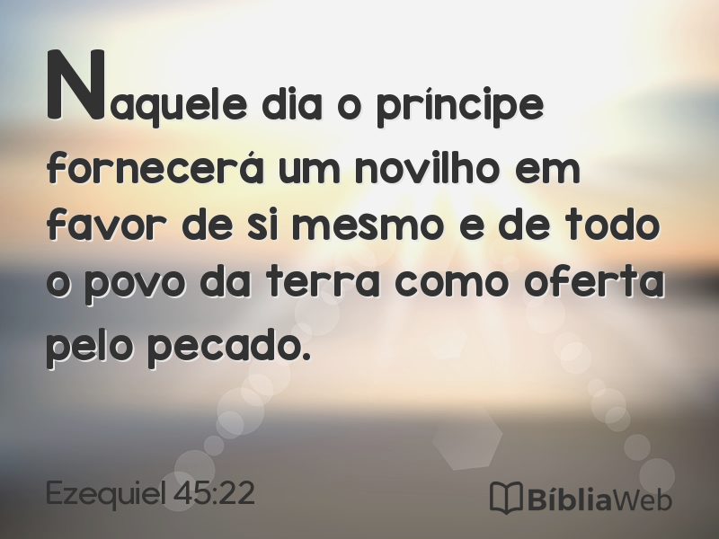 Ezequiel 45:22 em imagem para compartilhar