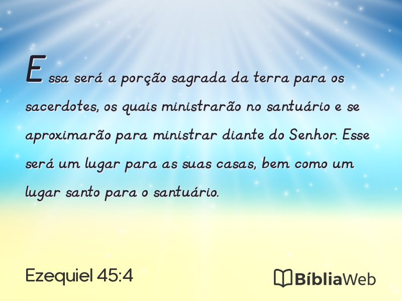 Ezequiel 45:4 em imagem para compartilhar