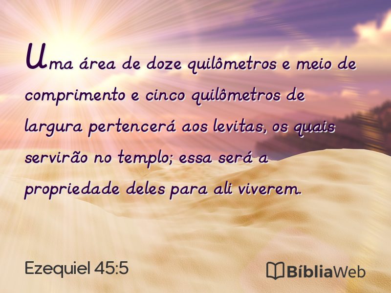 Ezequiel 45:5 em imagem para compartilhar