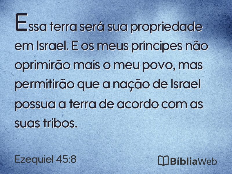 Ezequiel 45:8 em imagem para compartilhar