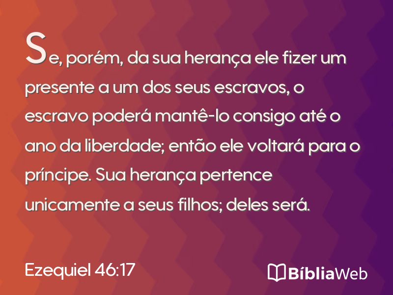 Ezequiel 46:17 em imagem para compartilhar