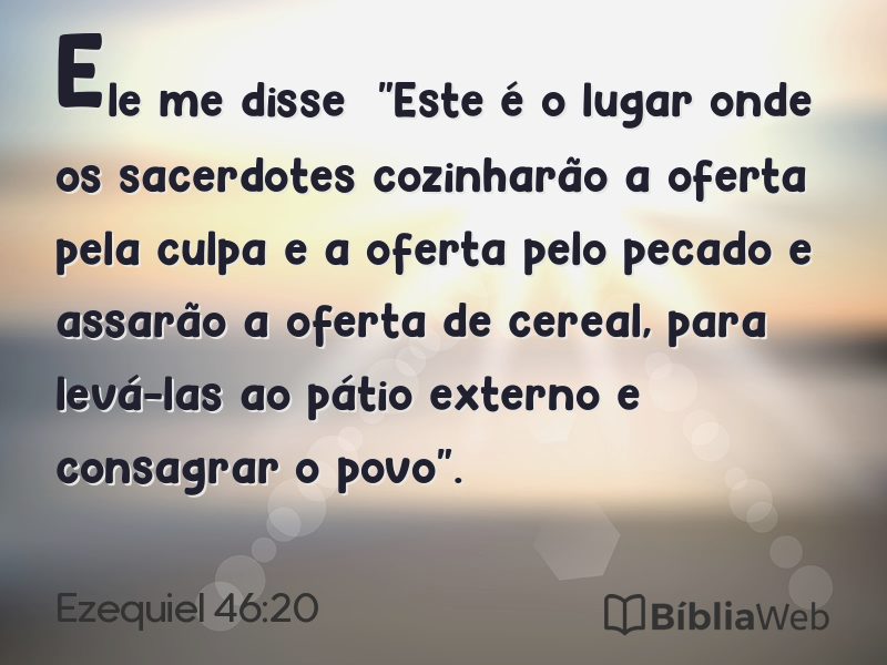 Ezequiel 46:20 em imagem para compartilhar