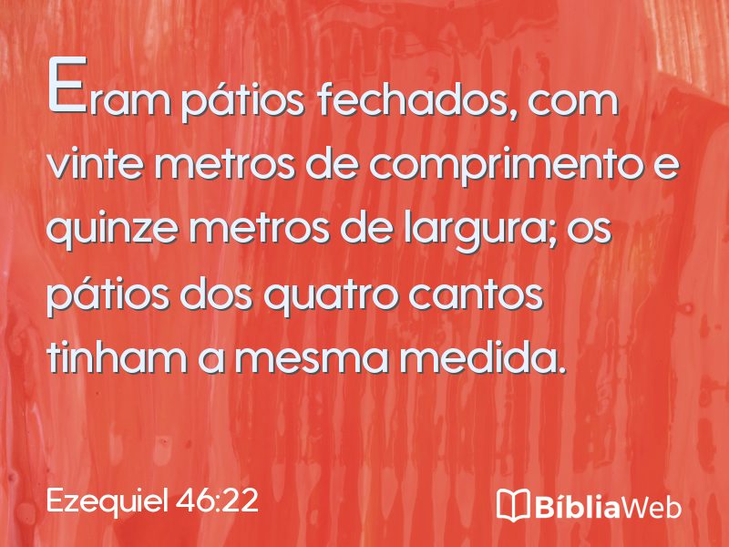 Ezequiel 46:22 em imagem para compartilhar