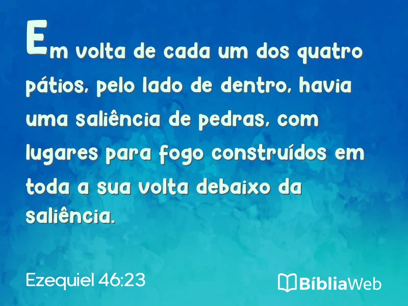 Ezequiel 46:23 em imagem para compartilhar