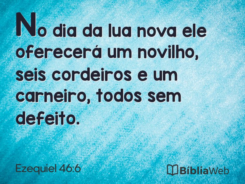 Ezequiel 46:6 em imagem para compartilhar