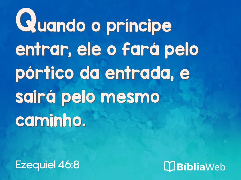Ezequiel 46:8 em imagem para compartilhar