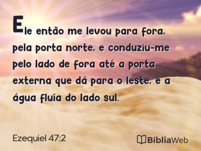 Ezequiel 47:2 em imagem para compartilhar