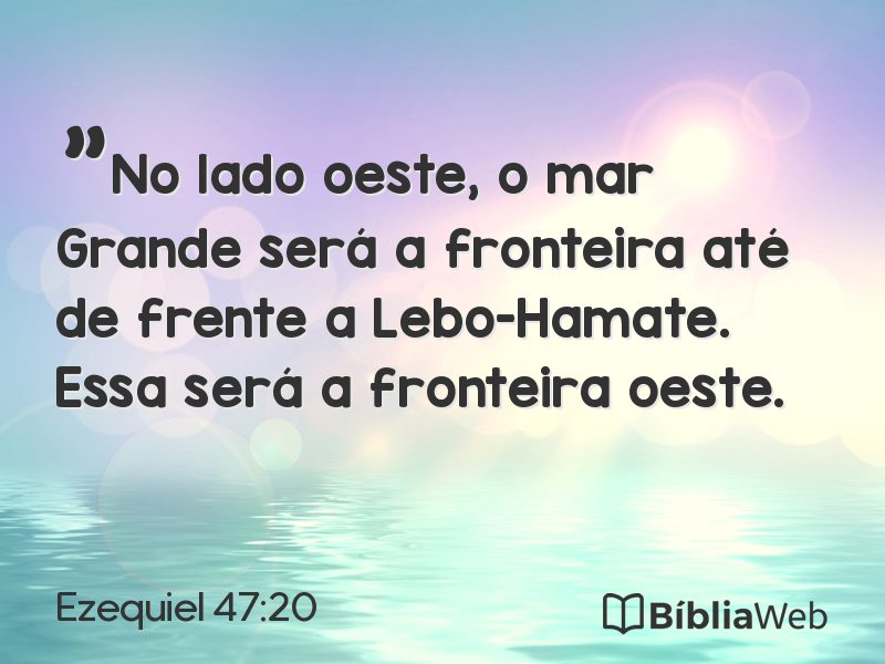 Ezequiel 47:20 em imagem para compartilhar