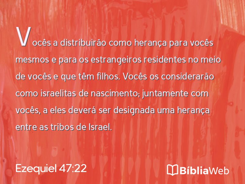 Ezequiel 47:22 em imagem para compartilhar