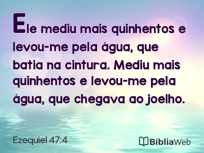 Ezequiel 47:4 em imagem para compartilhar