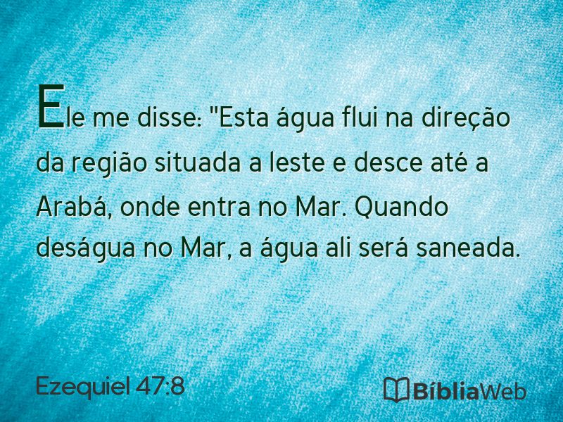 Ezequiel 47:8 em imagem para compartilhar