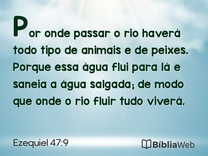 Ezequiel 47:9 em imagem para compartilhar