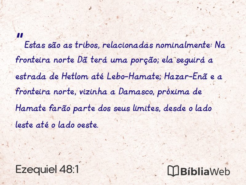 Ezequiel 48:1 em imagem para compartilhar
