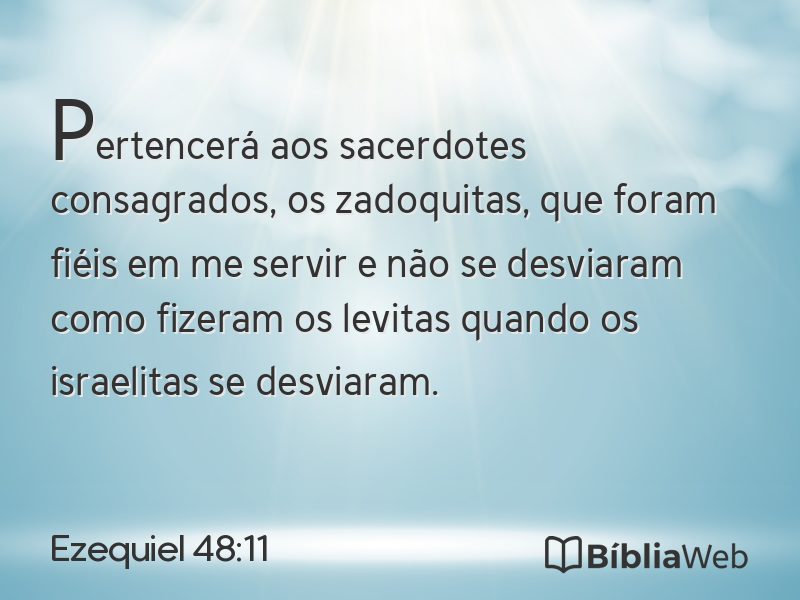 Ezequiel 48:11 em imagem para compartilhar