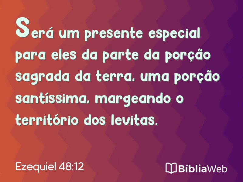 Ezequiel 48:12 em imagem para compartilhar