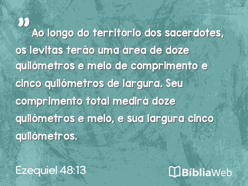 Ezequiel 48:13 em imagem para compartilhar