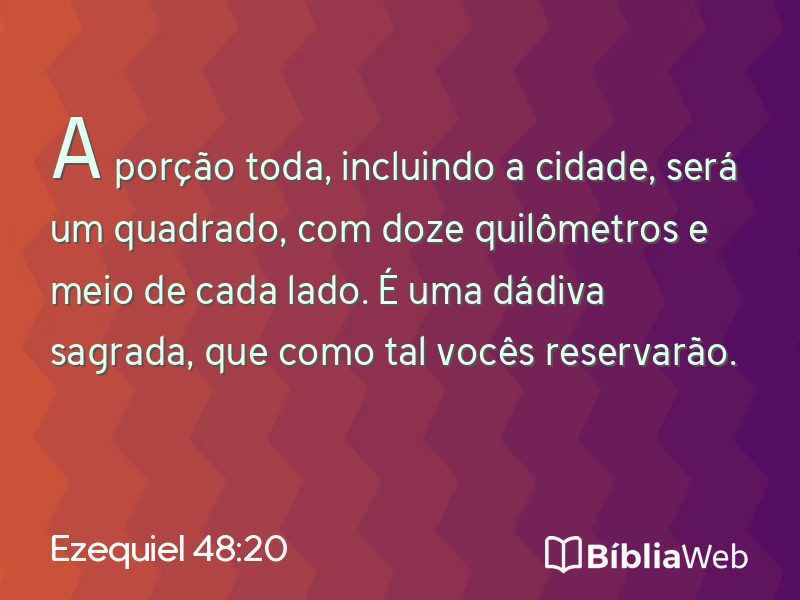 Ezequiel 48:20 em imagem para compartilhar
