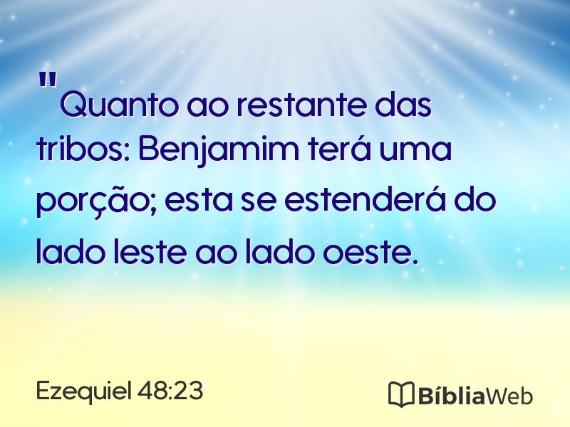 Ezequiel 48:23 em imagem para compartilhar