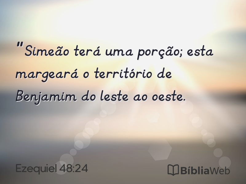 Ezequiel 48:24 em imagem para compartilhar