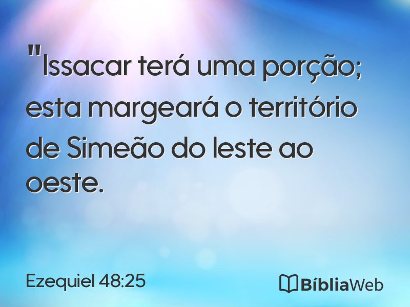 Ezequiel 48:25 em imagem para compartilhar