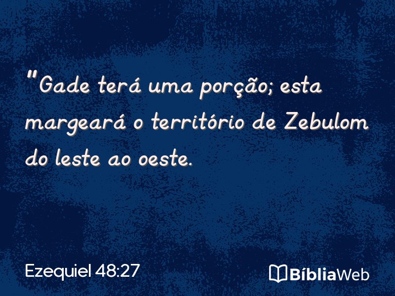 Ezequiel 48:27 em imagem para compartilhar