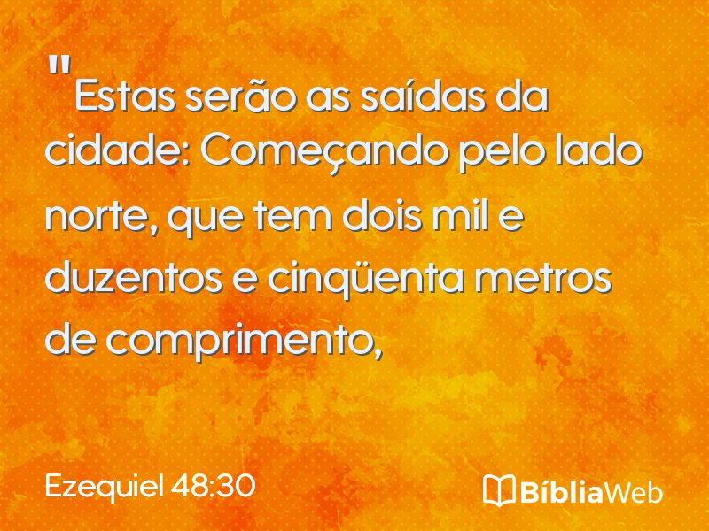 Ezequiel 48:30 em imagem para compartilhar