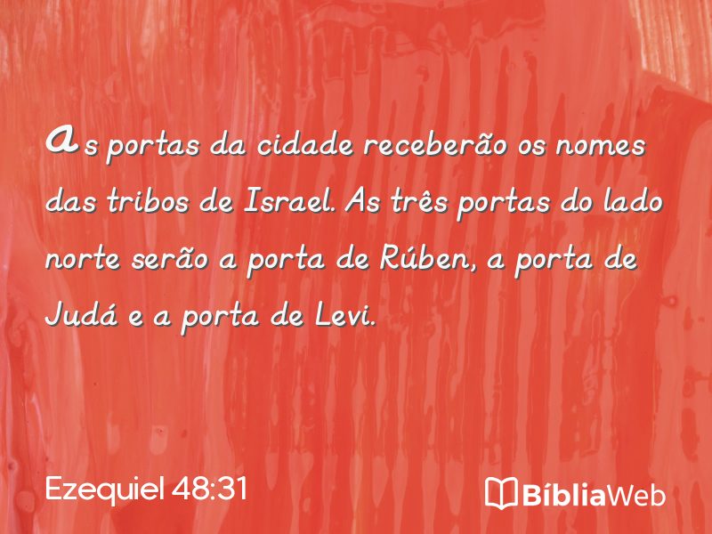 Ezequiel 48:31 em imagem para compartilhar