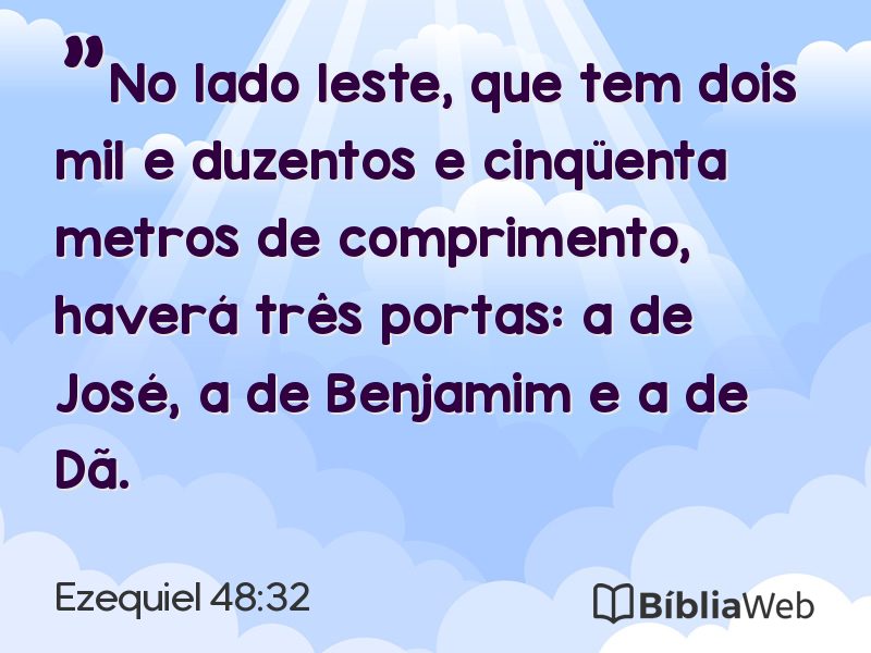 Ezequiel 48:32 em imagem para compartilhar