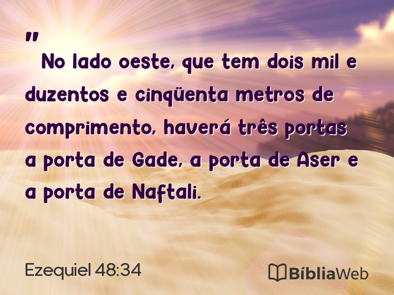 Ezequiel 48:34 em imagem para compartilhar