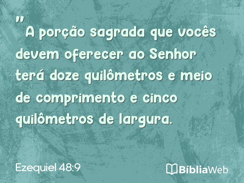 Ezequiel 48:9 em imagem para compartilhar