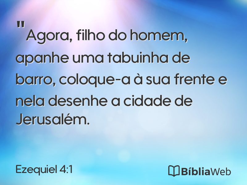 Ezequiel 4:1 em imagem para compartilhar