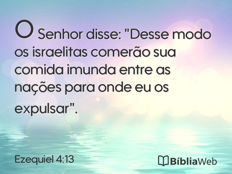 Ezequiel 4:13 em imagem para compartilhar