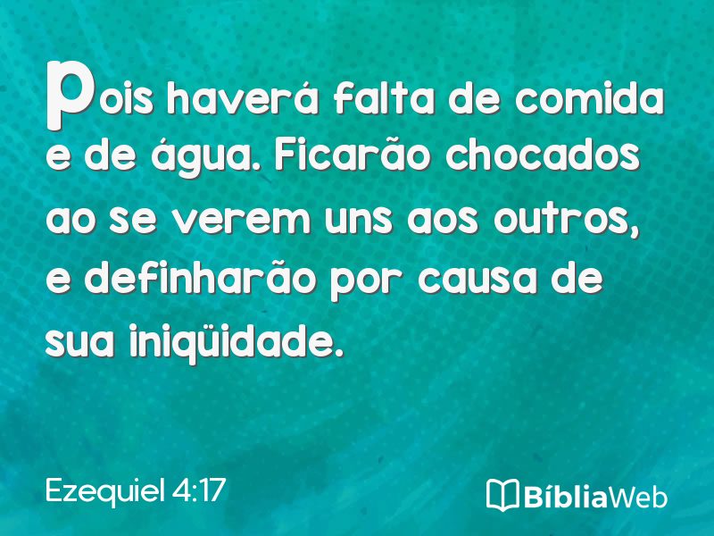 Ezequiel 4:17 em imagem para compartilhar