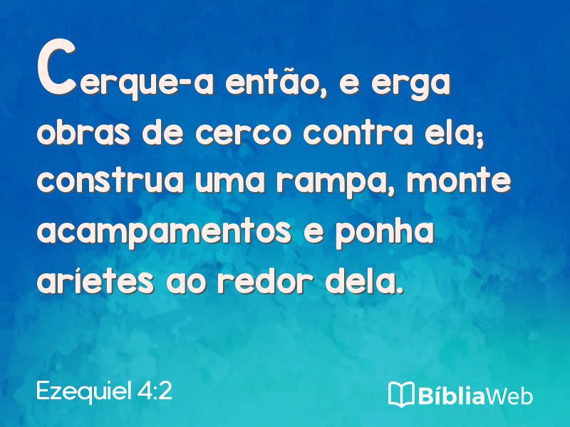 Ezequiel 4:2 em imagem para compartilhar