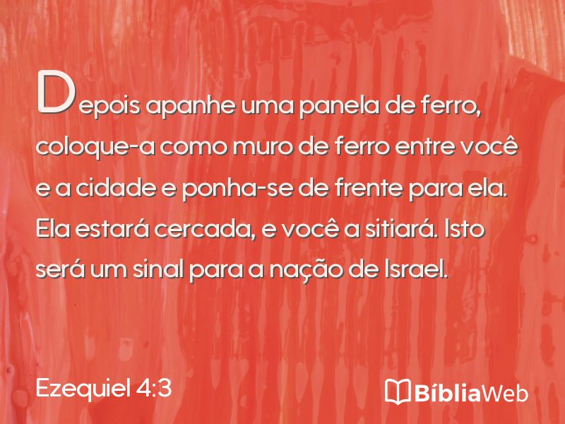 Ezequiel 4:3 em imagem para compartilhar