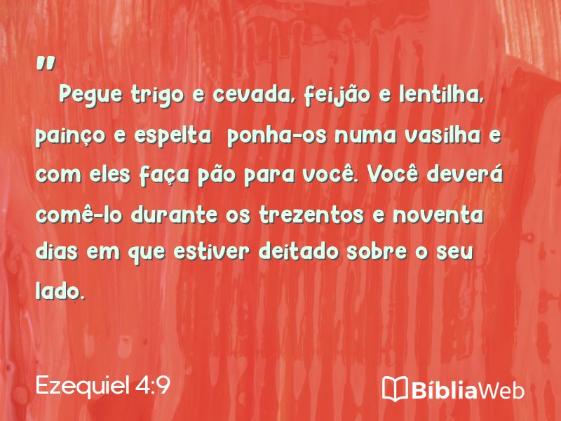 Ezequiel 4:9 em imagem para compartilhar
