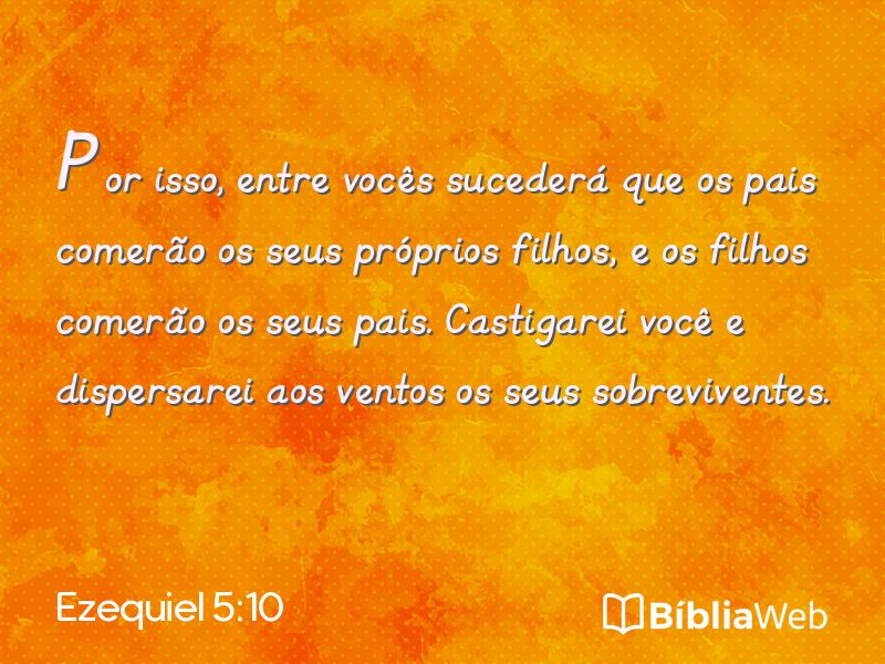 Ezequiel 5:10 em imagem para compartilhar