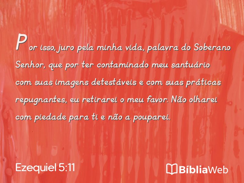 Ezequiel 5:11 em imagem para compartilhar