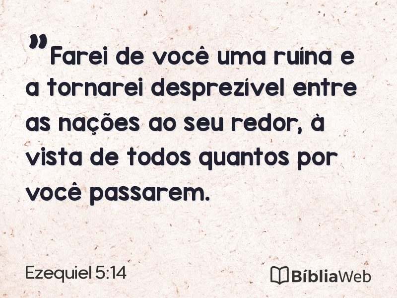 Ezequiel 5:14 em imagem para compartilhar