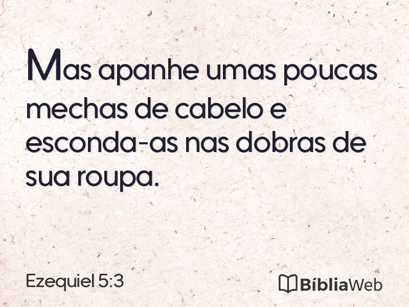 Ezequiel 5:3 em imagem para compartilhar