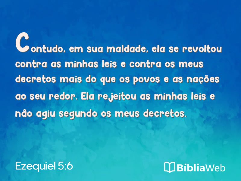 Ezequiel 5:6 em imagem para compartilhar