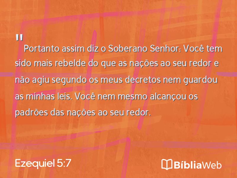 Ezequiel 5:7 em imagem para compartilhar