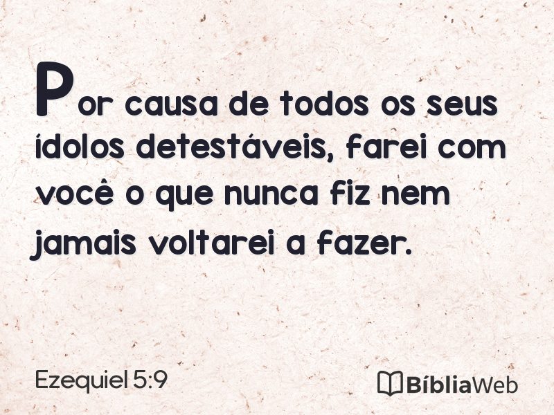 Ezequiel 5:9 em imagem para compartilhar